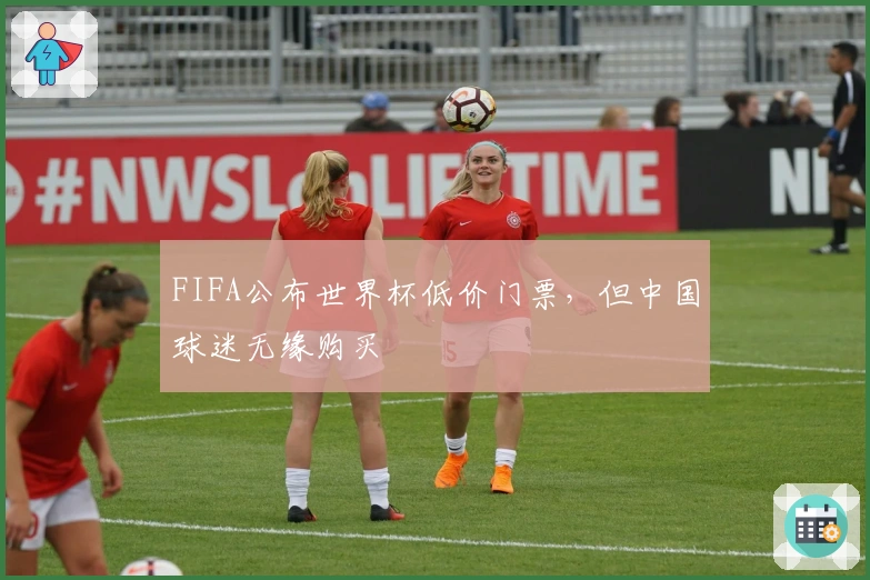 FIFA公布世界杯低价门票，但中国球迷无缘购买